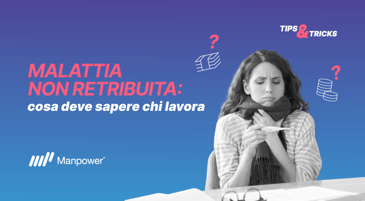 Malattia non retribuita | Immagine di anteprima dell'articolo con foto di donna con influenza