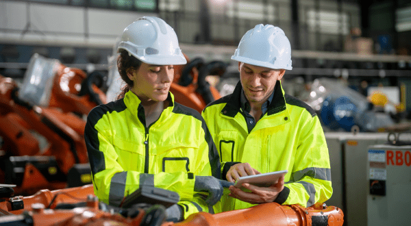 Academy Manpower per operai di produzione |Immagine di due operai al lavoro in uno stabilimento