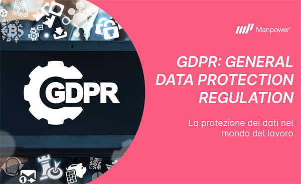 GDPR ambito HR | Immagine che mostra un bullone con scritto GDPR, sono presenti anche titolo e sottotitolo