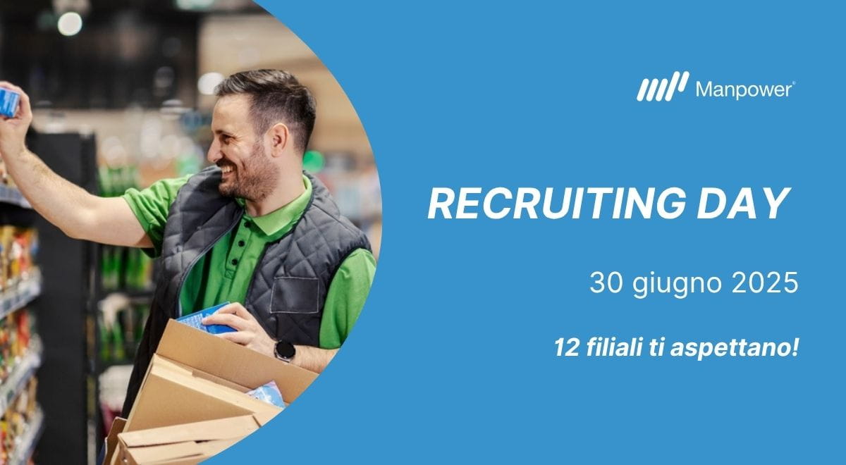 Recruiting day 30 giugno 2025| 12 filiali ti aspettano!